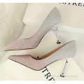 Bouche peu profonde Chaussures de mariage de mariage brillant